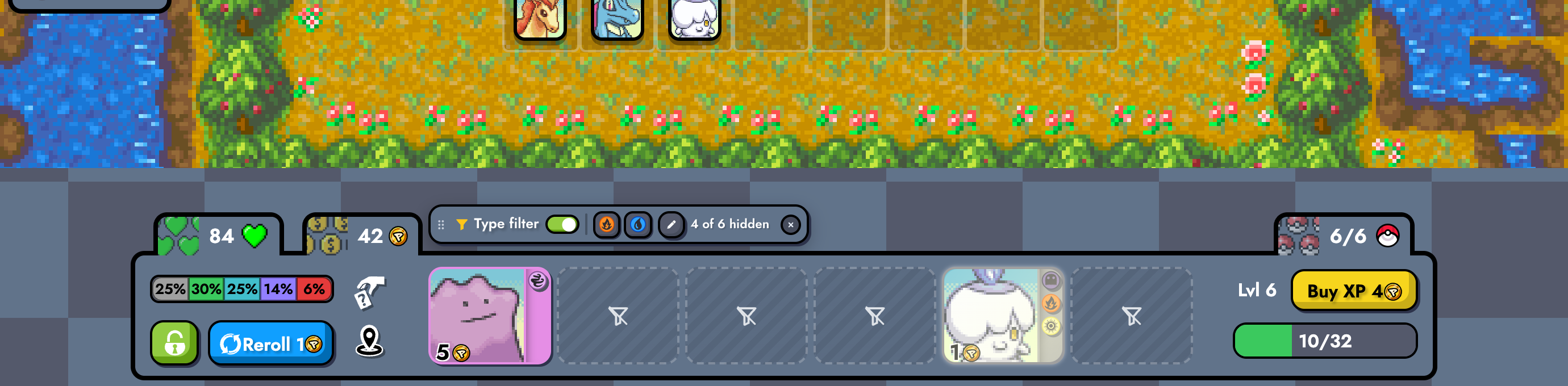 Reroll 1 with the filter on.